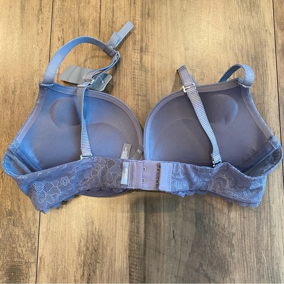 Aerie • Gray Convertible Padded Lace Underwire Bra • Size 32B • NWT - Picture 3 of 6